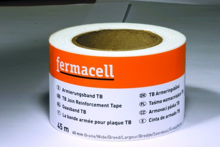 Fermacell - Bande autocollante pour bords amincis, 60mm - 45 m