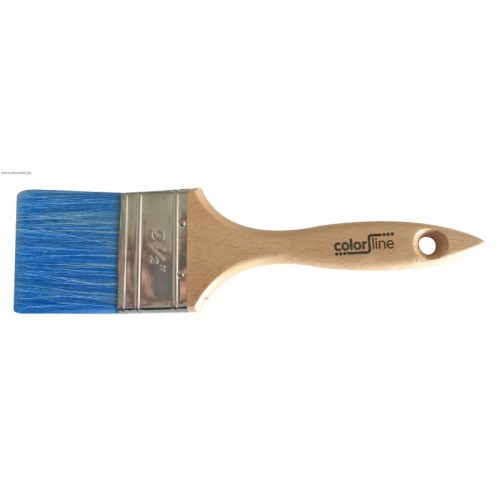 ColorLIne-pinceau plat Pro, fibre PE bleu MIX