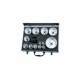 LEMAN - Coffret 13 tr, pans bi-métal D.16...102 + 2 mandrins + 3 forets