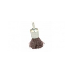 LEMAN - Brosse pinceau D.25 / Tige de 6 fil 0.30 acier ondulé