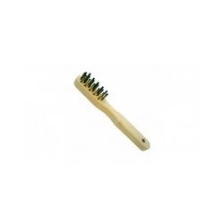 LEMAN - Brosse manuelle bougie 200x60x20 acier laitonné