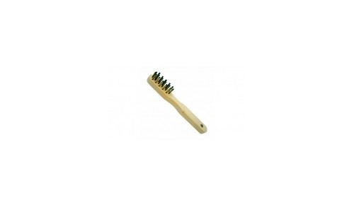 LEMAN - Brosse manuelle bougie 200x60x20 acier laitonné