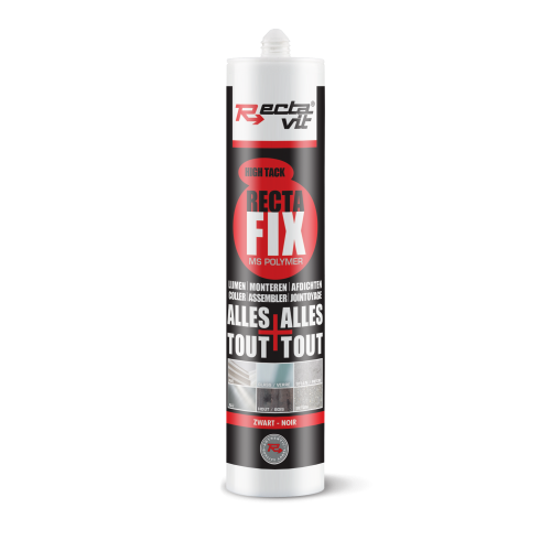 RECTAVIT- Rectafix - Colle mastic de jointoyage  elasticité permanente - transparant 290ml