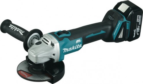 MAKITA - Meuleuse 18V 125mm + 1 DC18RC + 2 x BL1850 + Makpac