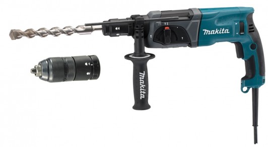 MAKITA - Marteau perforateur-burineur SDS-PLUS LED 780W 24mm + mandrin automatique en coffret