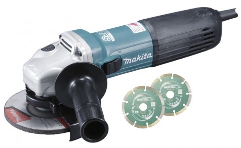 MAKITA - Meuleuse angulaire 1400W 125mm vitesse variable, SJSII, anti'redemarrage et des acc suppl Makpac