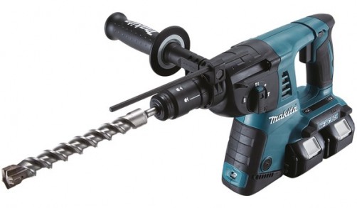 MAKITA - Marteau perforateur SDS-PLUS 2x18V 16mm + 1 un mandrin auto avec 2 x BL1850 + 1 x DC18RD Makpac