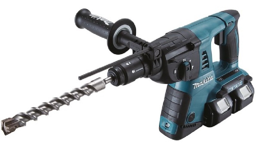 MAKITA - Marteau perforateur SDS-PLUS 2x18V 16mm + 1 un mandrin auto avec 2 x BL1850 + 1 x DC18RD Makpac