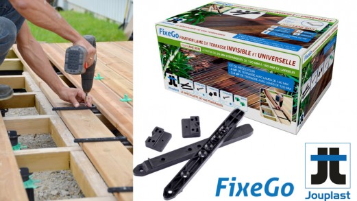 FIXEGO - Kit de fixations invisible terasse 4m2