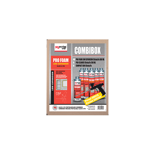 Pro Foam Low Expansion Click&Fix Combibox