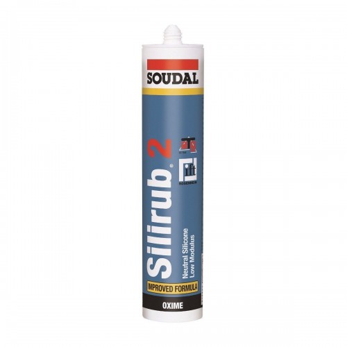 SOUDAL - SILIRUB 2 mastic silicone 300ml neutre