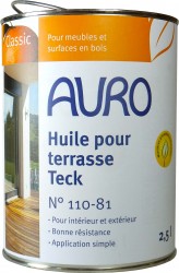 Huile pour terrasse, couleur Teak 110-81  2,5L